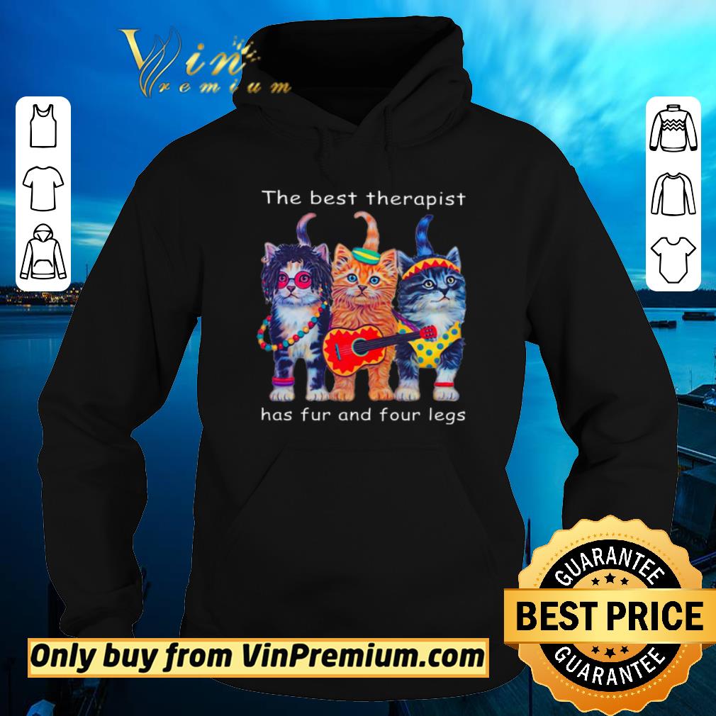 Official Cats The Best Therapist Has Fur And Four Legs shirt sweater 4 - Official Cats The Best Therapist Has Fur And Four Legs shirt sweater