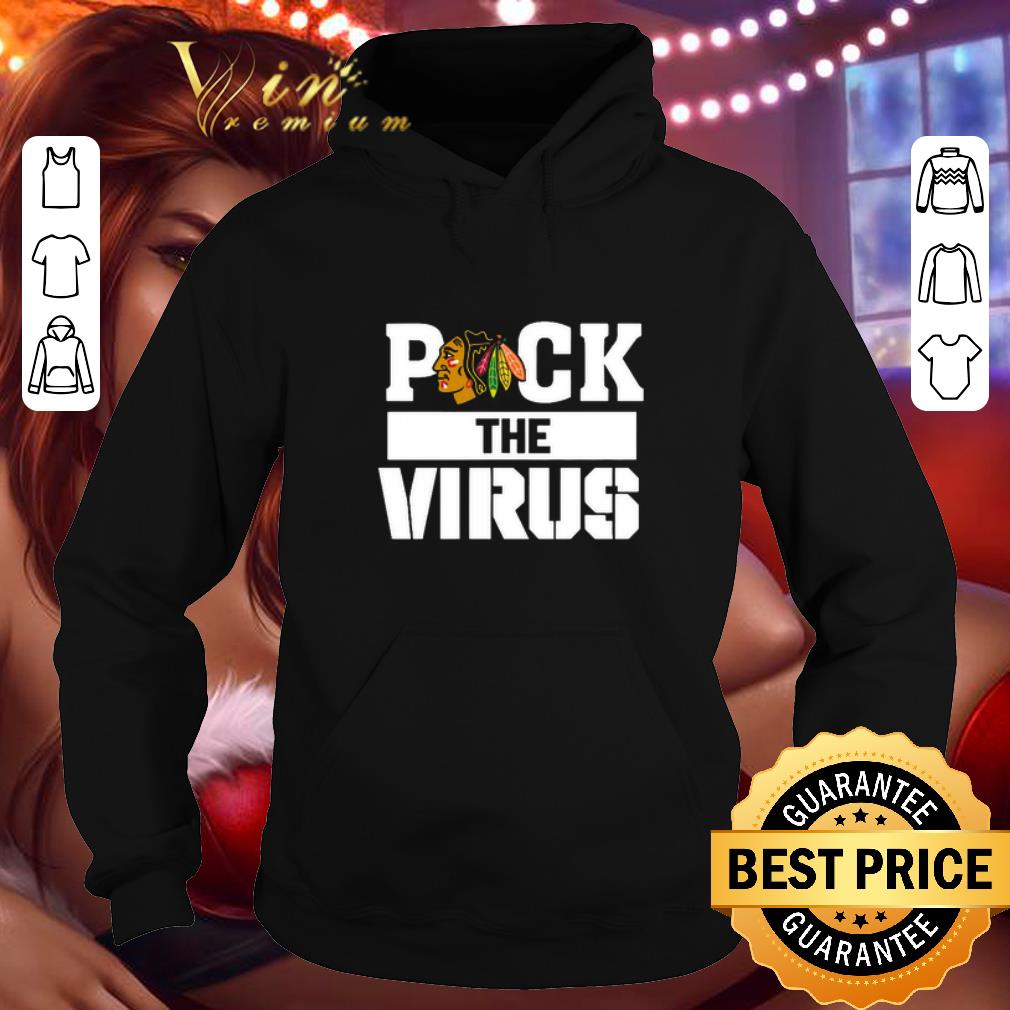 Official Coronavirus Puck The Virus Chicago Blackhawks Logo shirt 4 - Official Coronavirus Puck The Virus Chicago Blackhawks Logo shirt