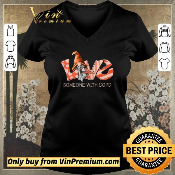 Premium Gnomes Love Someone With Copd Awareness shirt sweater