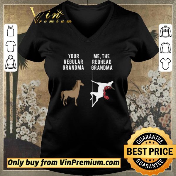 Pretty Horse Your Regular Grandma Unicorn Me The Redhead Grandma shirt sweater