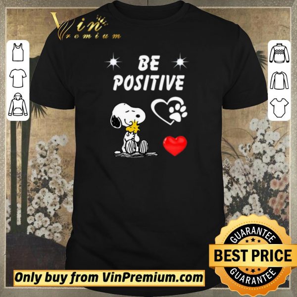 Pretty Snoopy And Woodstock Be Positive Love shirt sweater