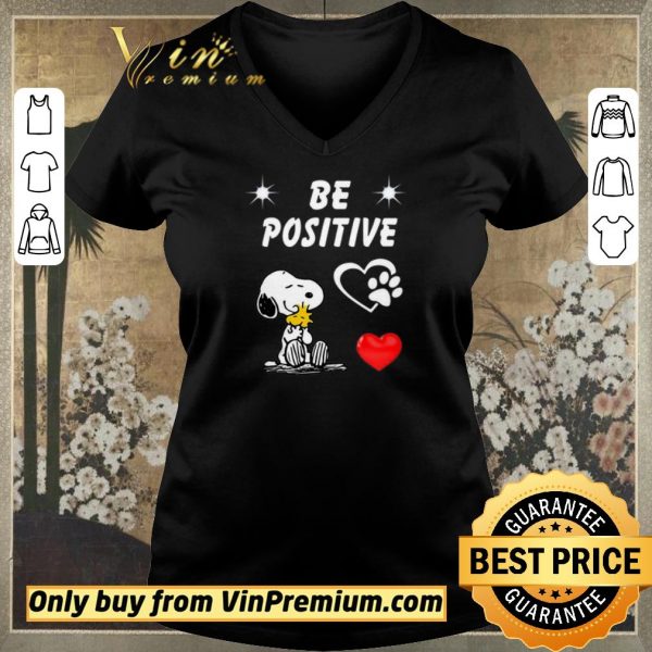 Pretty Snoopy And Woodstock Be Positive Love shirt sweater