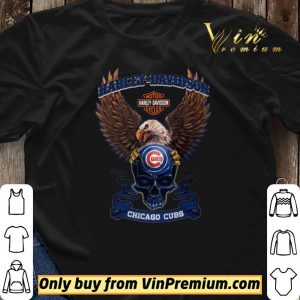Skull Motor Halley Davidson Cycles Chicago Cubs shirt sweater 2