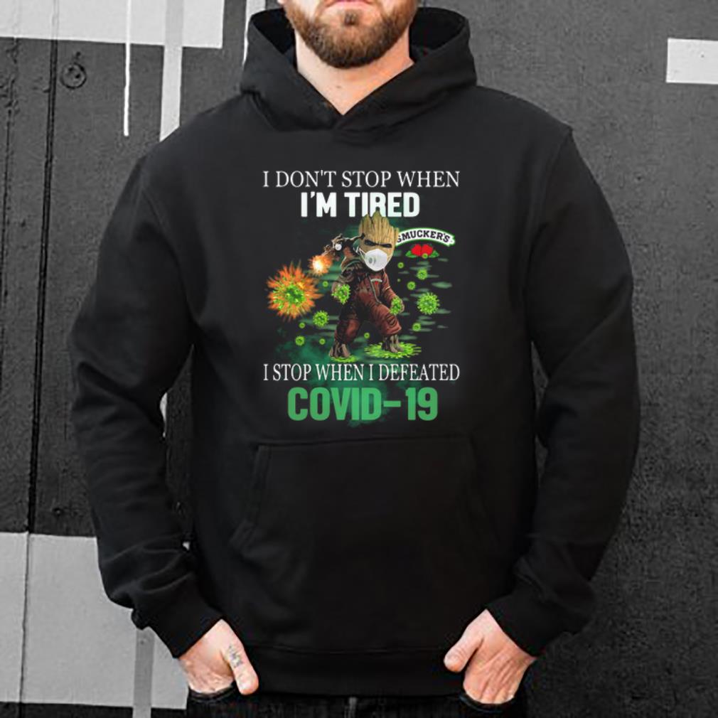 Smucker s Baby Groot I Stop When I Defeated Covid 19 Shirt 4 - Smucker’s Baby Groot I Stop When I Defeated Covid-19 Shirt