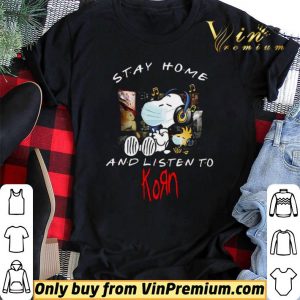 Snoopy Mask Stay Home And Listen To Korn shirt sweater 1