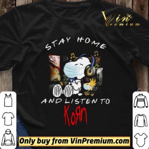 Snoopy Mask Stay Home And Listen To Korn shirt sweater 2