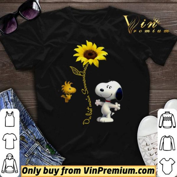 Snoopy Sunflower Dubist Somenschein shirt sweater