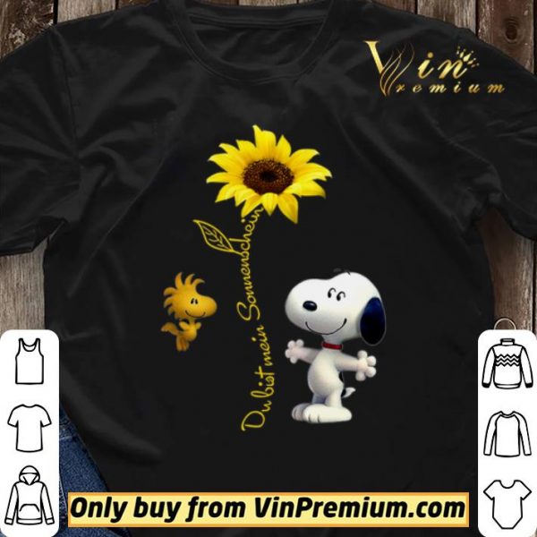 Snoopy Sunflower Dubist Somenschein shirt sweater