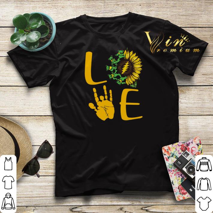 Sunflower Bear Skeleton Hand Love shirt sweater 4 - Sunflower Bear Skeleton Hand Love shirt sweater