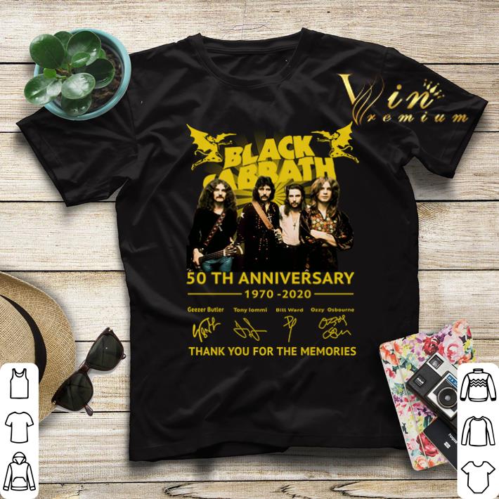 Thank you for the memories Black Sabbath 50th anniversary 1970 2020 signatures shirt sweater 4 - Thank you for the memories Black Sabbath 50th anniversary 1970-2020 signatures shirt sweater