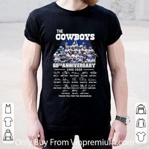 The Cowboys 60th Anniversary Thank You For The Memories Signatures Shirt