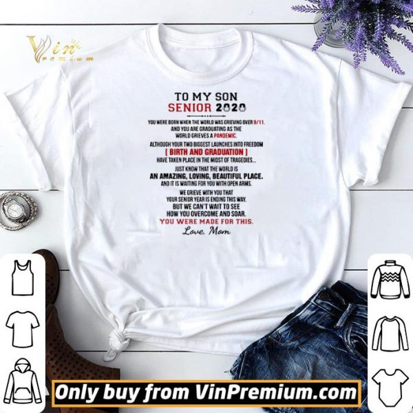To My Son Senior 2020 shirt sweater