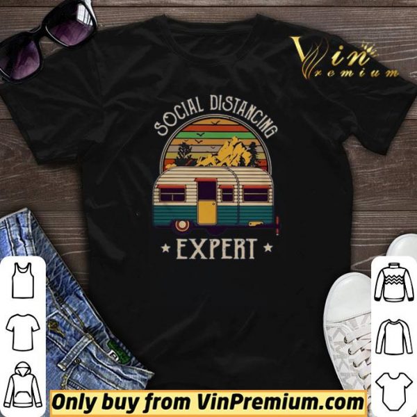 Top Camping Social Distancing Expert Vintage shirt sweater