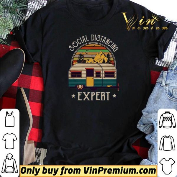 Top Camping Social Distancing Expert Vintage shirt sweater