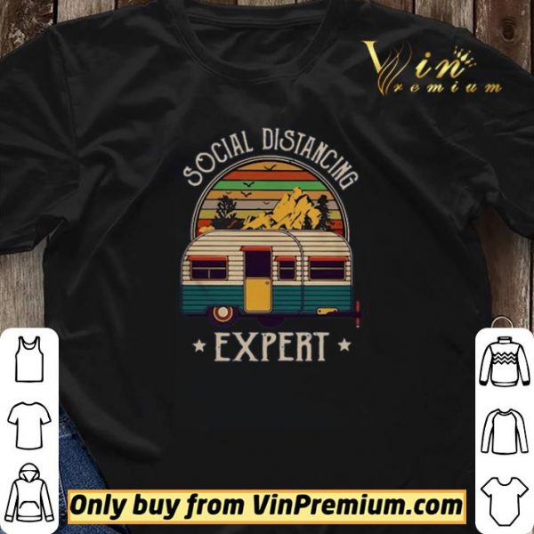 Top Camping Social Distancing Expert Vintage shirt sweater