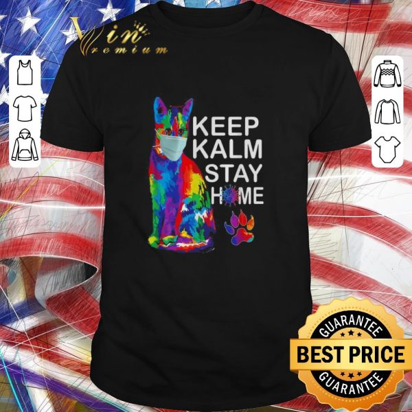 Top Cat watercolor Keep Kalm Stay Home shirt