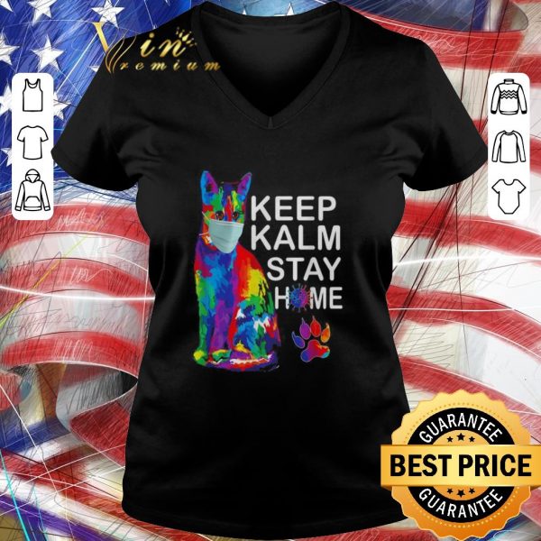 Top Cat watercolor Keep Kalm Stay Home shirt