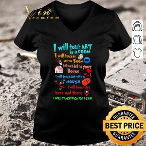 Nice I will teach art in a room I will teach art now on zoom mouse shirt 2
