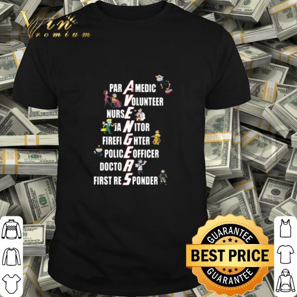 Covid-19 Avengers paramedic volunteer nurse janitor firefighter shirt