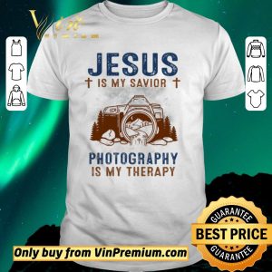 Awesome Jesus Is My Savior Photography Is My Therepy shirt sweater