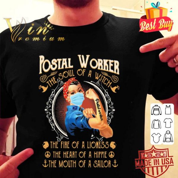 Strong postal worker the soul of a witch the fire of a lioness shirt