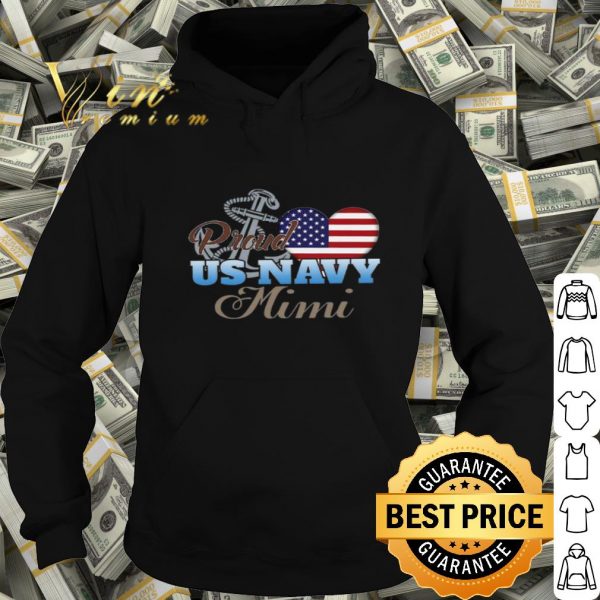 Proud US Navy Mimi American flag shirt