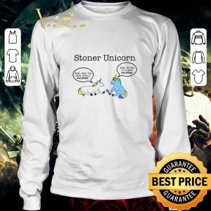 Awesome Stoner unicorn dude your tail looks totally rainbow LGBT shirt 2