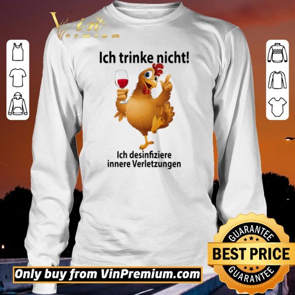 Awesome Ich Trinke Nicht Ich Desinfiziere Innere Verletzungen With My Beagle shirt sweater