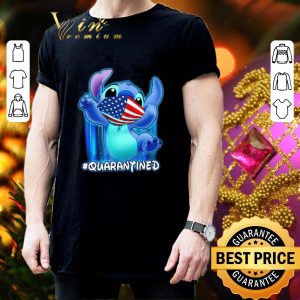 Awesome Disney Stitch mask America quarantined Coronavirus shirt 2