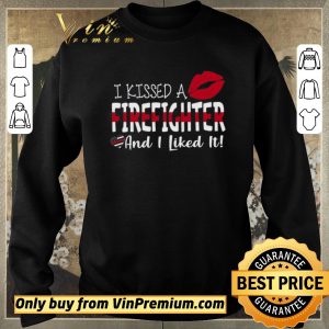 Awesome Lips I Kissed A Firefighter Andi Like It shirt sweater 2