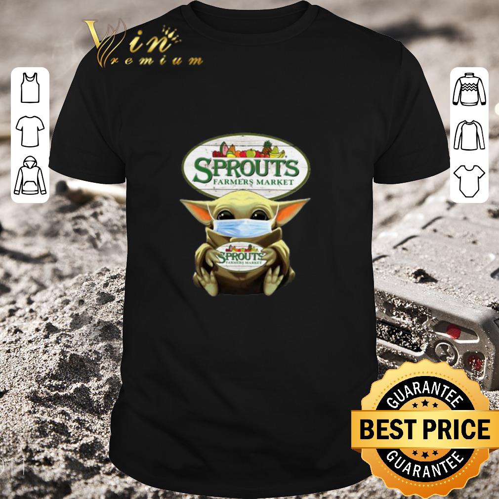 Funny Baby Yoda Mask Sprouts Farmers Market Coronavirus shirt Funny Baby Yoda Mask Sprouts Farmers Market Coronavirus shirt