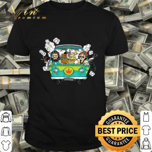 Hippie weed bus Cheech and Chong Scooby Doo smoking shirt