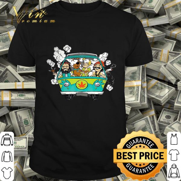 Hippie weed bus Cheech and Chong Scooby Doo smoking shirt