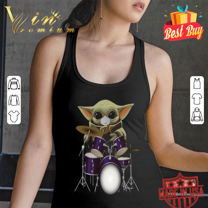 Baby Yoda mask drum Coronavirus shirt Baby Yoda mask drum Coronavirus shirt
