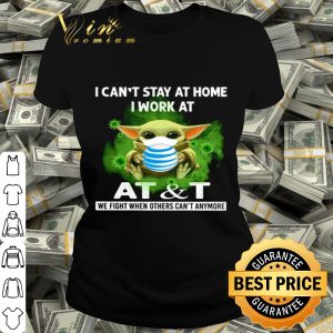 Baby Yoda mask i can’t stay at home i work at AT&T Coronavirus shirt