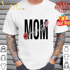 Mom firefighter American flag mother day shirt