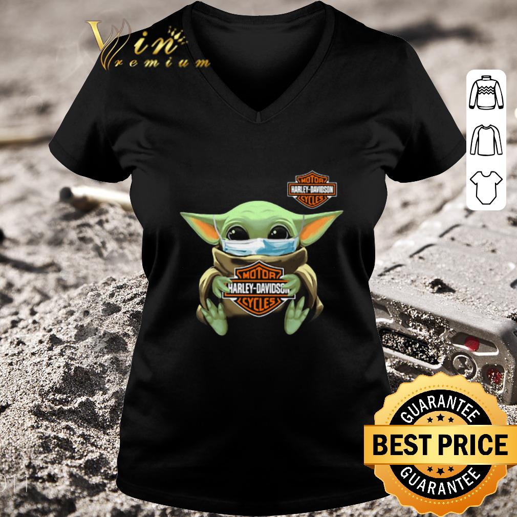 Top Baby Yoda mask Motor Harley-Davidson Cycles Coronavirus shirt Top Baby Yoda mask Motor Harley-Davidson Cycles Coronavirus shirt