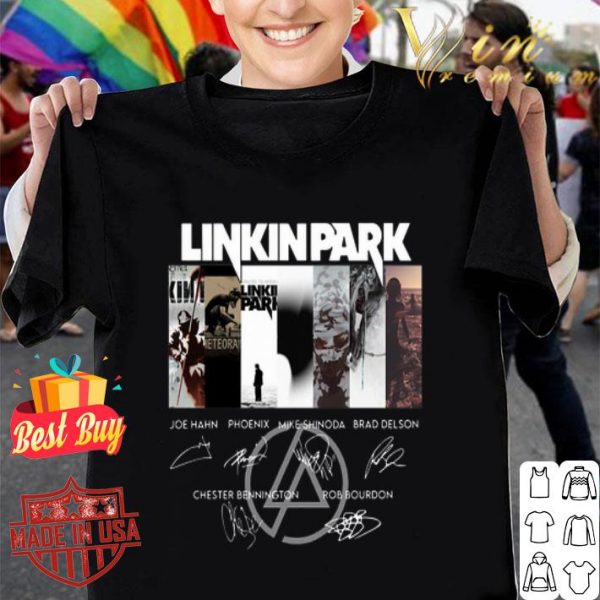 Logo Linkin Park band all signature shirt