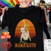 Mama sloth sunset mother dayshirt