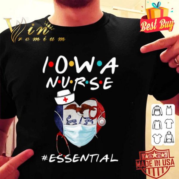 State Iowa mask Nurse Essential Coronavirus shirt