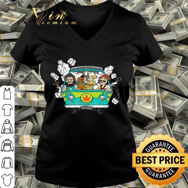 Hippie weed bus Cheech and Chong Scooby Doo smoking shirt