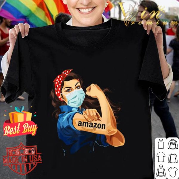 Strong Woman mask tattoo Amazon Covid-19 shirt