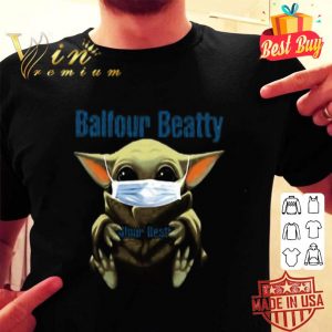Baby Yoda mask Balfour Beatty Coronavirus shirt
