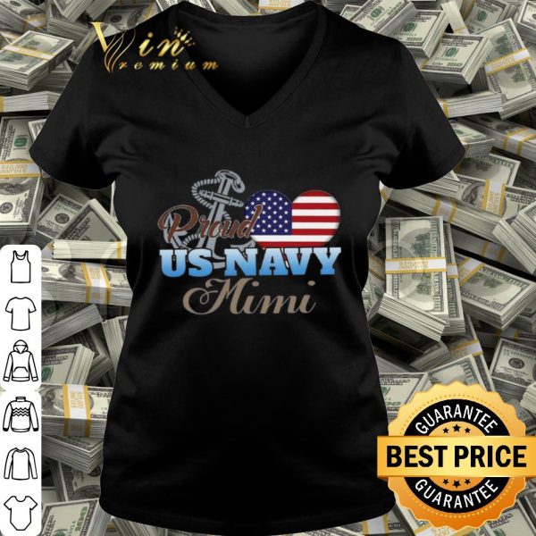 Proud US Navy Mimi American flag shirt