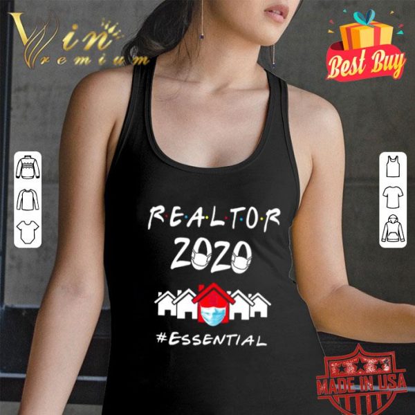 Realtor 2020 mask #essential Coronavirus shirt