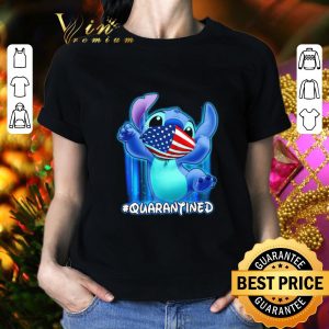 Awesome Disney Stitch mask America quarantined Coronavirus shirt 1