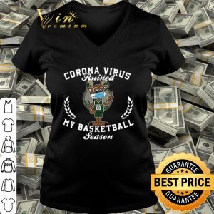 68 Milwaukee Bucks mask Corona virus ruined my basketball season shirt