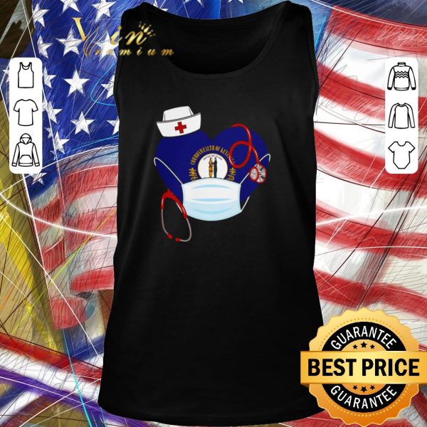 Nice Love Nurse heart Kentucky heart shirt