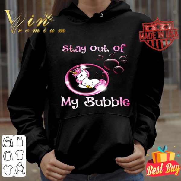 Unicorn sleeping stay out of my bubble shirt