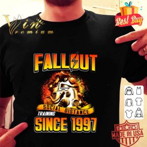 Fallout Social Distance Training Since 1997 Coronavirus shirt
